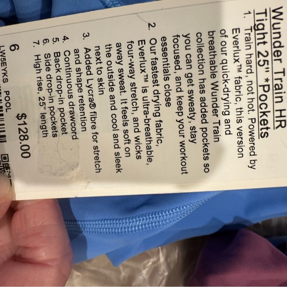 NWT Lululemon Wunder Train High-Rise Tight 25” Size 6 - Picture 7 of 8